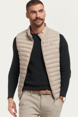 Piumino senza maniche - Beige