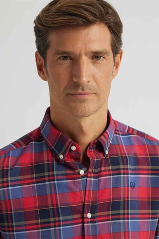Camicia regular - Rosso