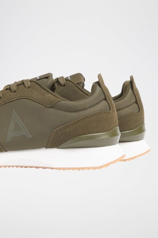 Sneakers in pelle scamosciata - Verde