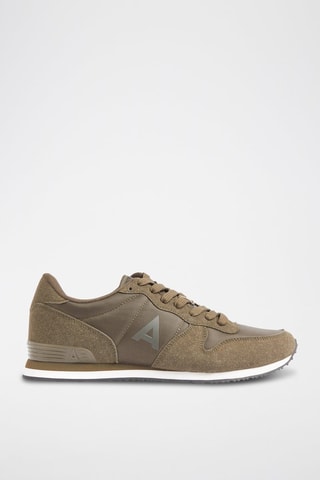 Sneakers in pelle scamosciata - Verde