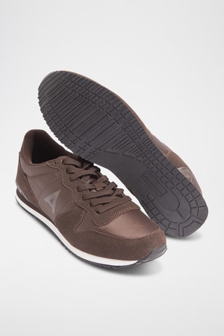 Sneakers in pelle scamosciata - Marrone