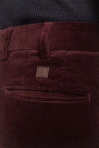 Pantaloni slim in velluto - Rosso