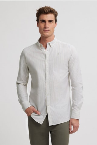 Camicia regular - Beige