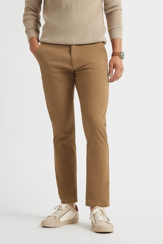 Pantaloni chino regular - Marrone