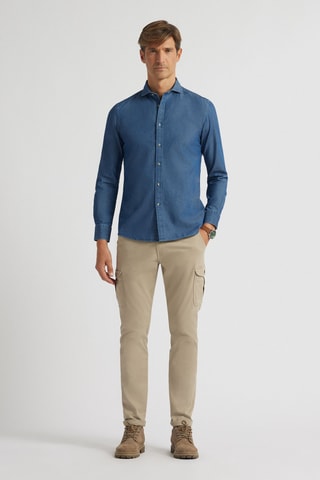 Camicia in jeans - Blu