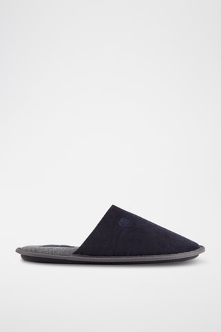 Pantofole in velluto - Navy
