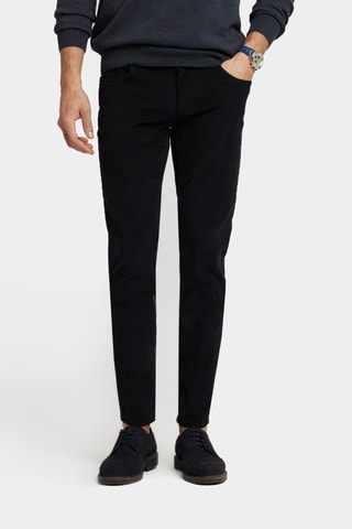 Pantaloni regular in velluto - Navy