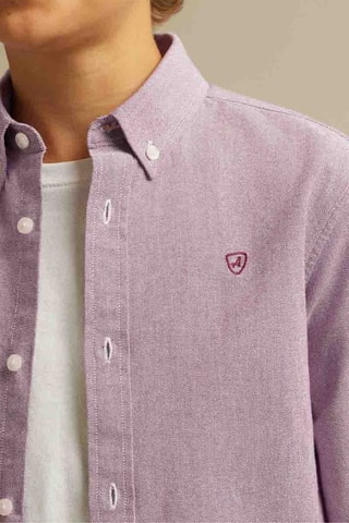 Camicia in cotone bio - Rosso