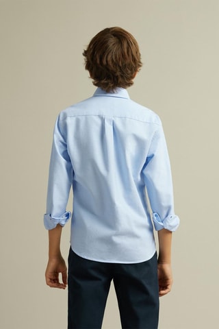 Camicia in cotone bio - Blu