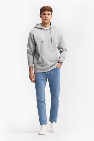 Felpa con cappuccio - Grigio