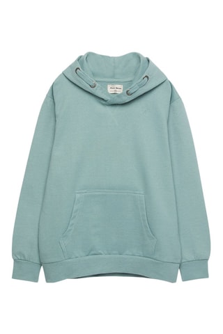 Felpa con cappuccio - Azzurro