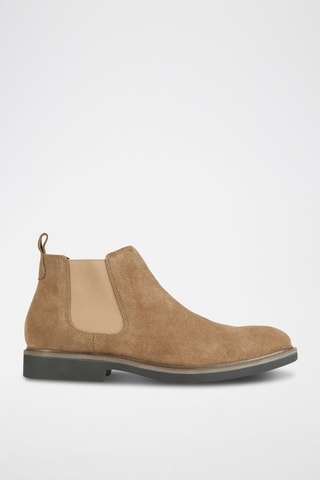 Stivaletti Beatles in pelle scamosciata - Taupe