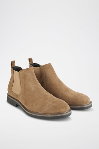 Stivaletti Beatles in pelle scamosciata - Taupe