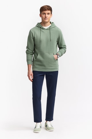 Felpa con cappuccio - Verde