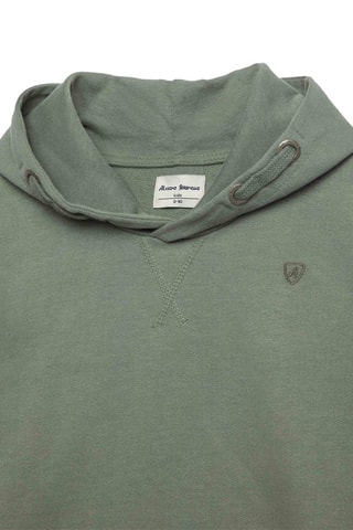 Felpa con cappuccio - Verde