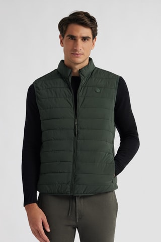 Piumino senza maniche - Verde scuro
