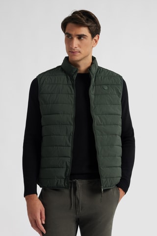 Piumino senza maniche - Verde scuro
