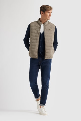 Piumino senza maniche - Beige