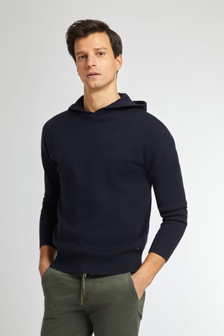 Felpa con cappuccio - Navy