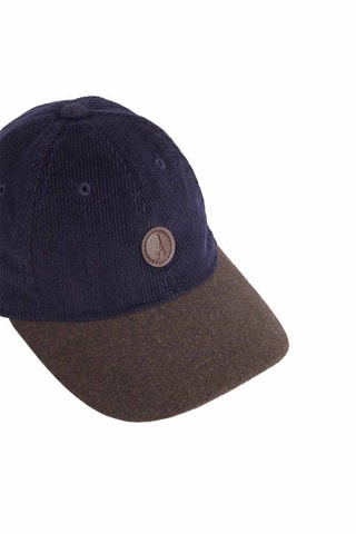 Cappellino in velluto - Navy