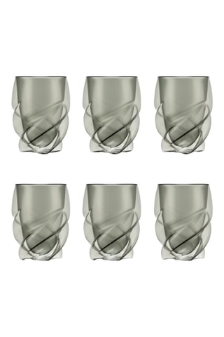 6 Dubbelwandige Borosilicaatglazen en Silicone Waterglazen Pavina Paris - 27 cl