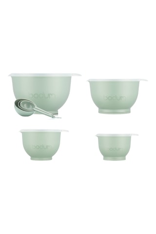 4 Silicone Slakommen met Deksels en Maatlepels Canteen