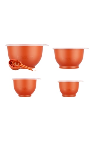 4 Silicone Slakommen met Deksels en Maatlepels Canteen