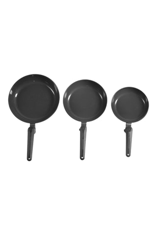3 sartenes con revestimiento de cerámica - 20/24/28 cm