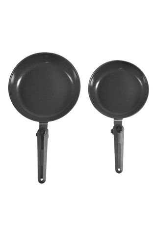 2 sartenes con revestimiento de cerámica - 24/28 cm