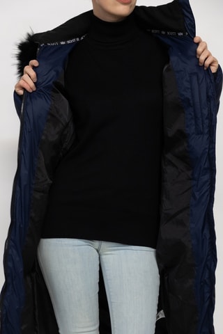 Anorak con capucha Dorina - Azul marino y negro