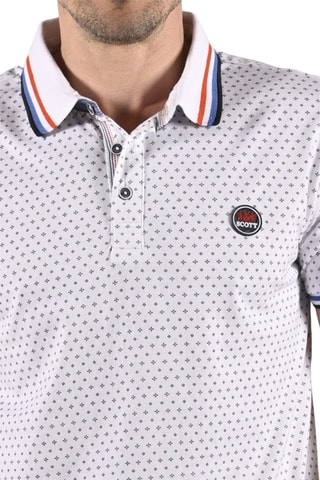 Polo Pekan - Blanco y azul
