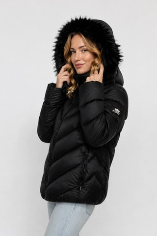 Anorak con capucha Sofia - Negro