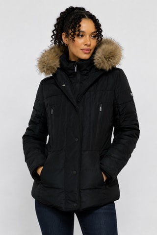 Anorak con capucha Bella - Negro