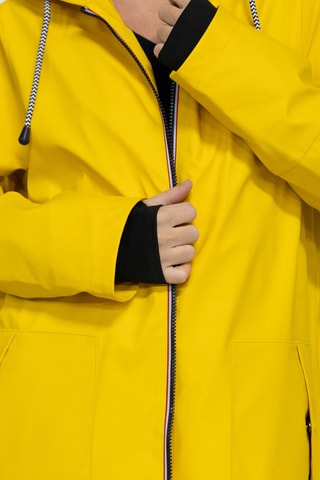 Parka impermeable con capucha Raina - Amarillo y negro