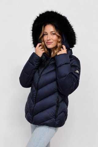 Anorak con capucha Sofia - Azul marino y negro
