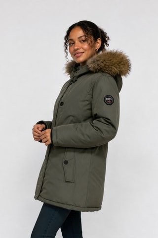 Parka con capucha Asna - Caqui