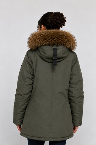 Parka con capucha Asna - Caqui