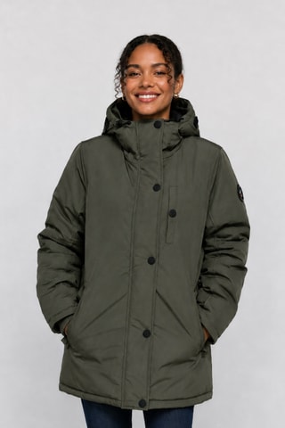 Parka con capucha Asna - Caqui