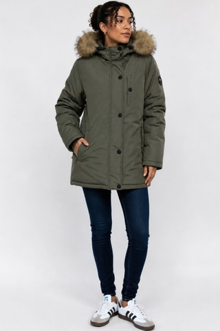 Parka con capucha Asna - Caqui