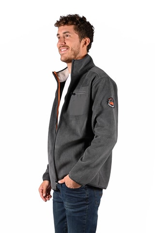 Chaqueta de canalé Kordou - Antracita