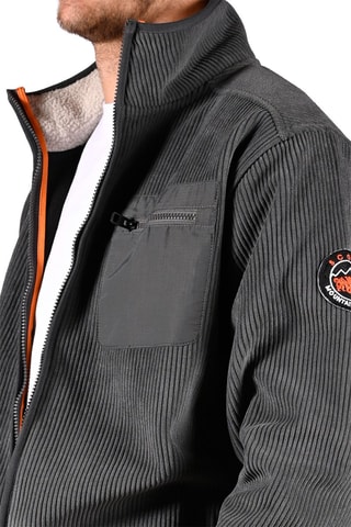 Chaqueta de canalé Kordou - Antracita