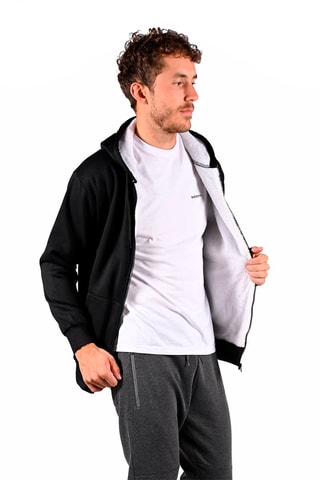 Cárdigan con capucha Sherpor - Negro