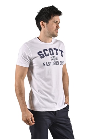 Camiseta Kylio - Blanco y azul