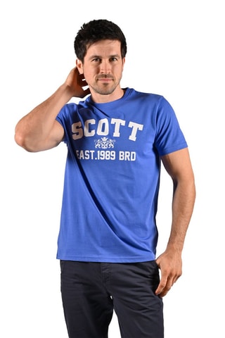 Camiseta Kylio - Blanco y azul