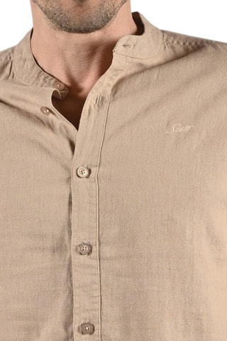 Camisa de lino Confort - Beige