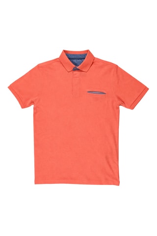 Polo regular fit Tikar - Coral