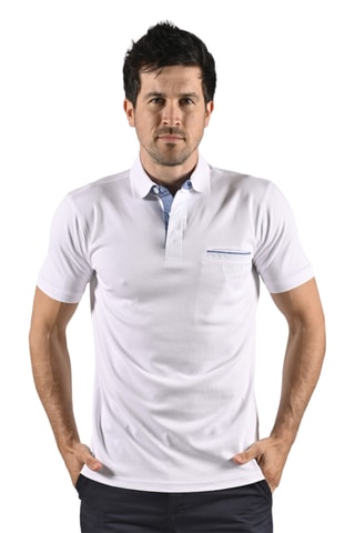 Polo regular fit Tikar - Blanco