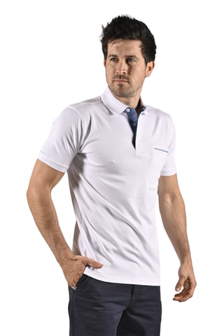 Polo regular fit Tikar - Blanco