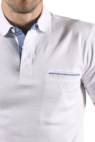 Polo regular fit Tikar - Blanco