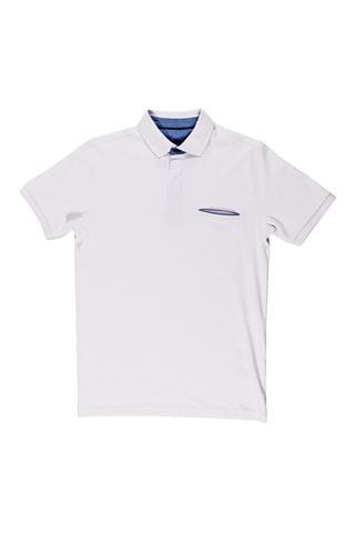 Polo regular fit Tikar - Blanco